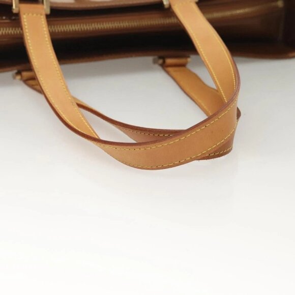 LOUIS VUITTON Monogram Vernis Columbus Tote Bag Bronze M91134 LV Auth BA3836 - Picture 8 of 16